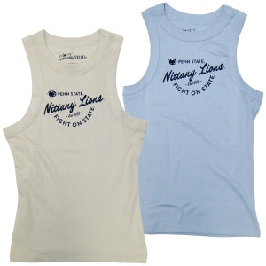 oat and light blue women's tank tops with Penn State Nittany Lions, Est 1855, Fight on State